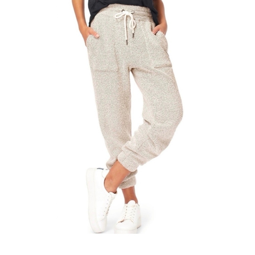 Sweaty Betty Restful Boucle Light Gray Marled Soft Knit Joggers SB6082 Small EUC